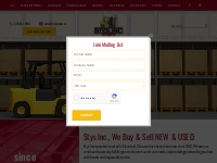 Stys Inc. | Used Forklifts | Used Pallet Racking | Machinery & More