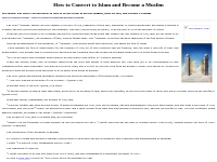 How to Convert to Islam and Become a Muslim , Convert to Islam