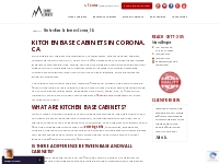 	Base Kitchen Cabinets Corona, CA | Summit Cabinets