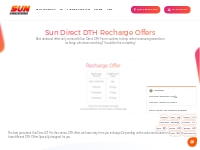 Sun Direct DTH Recharge Offers | DTH Recharge Offers