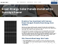 Risen Energy Solar Panels Brisbane | Sunrays Power