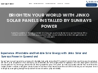 Jinko Solar | Quality Solar Installed by Sunrays Power