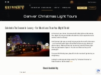 Denver Christmas Lights Tours | Sunset Luxury Limousines
