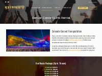 Concert Limo Denver | Red Rocks Limo Rental | Sunset Limo