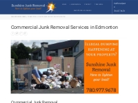 Commercial Junk Removal Services in Edmonton - Sunshine Junk Removal L
