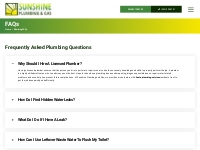 Frequently Asked Plumbing Questions In Ocala, FL