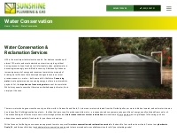 Water Conservation Service | Sunshine Plumbing and Gas