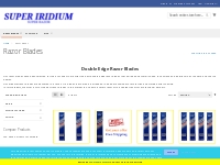 Razor blades - double edge safety razor blades | SUPER IRIDIUM