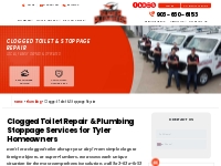 Tyler Clogged Toilet Repair   Plumbing Stoppage Services