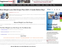 Best Weight Loss Diet Drops Plan 2024: A Guide Before Buy!