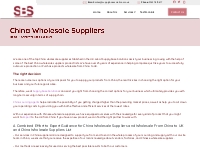 China Wholesale Suppliers List UK | Wholesale from China to UK |