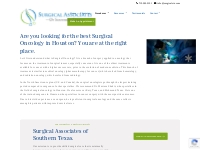 Surgical Oncology Physician in Houston, Katy and Sugar Land