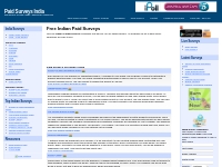 Indian Paid Surveys : Free Paid Surveys for India.