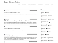Survey Software Reviews - Compare Online Survey Tools