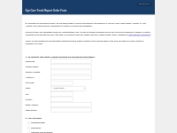 Eye Care Trend Report Order Form Survey