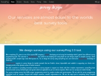 Survey design and scripting service for Market Research