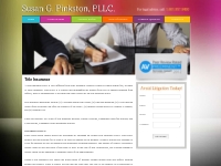 Title Insurance | Susan G Pinkston PLLC