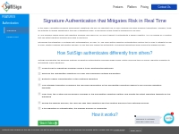 Electronic Signature Authentication | E-Signature Software | SutiSign