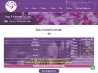 Professional Body Treatments in Dubai: Sweet Violet Spa