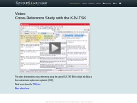Video: Cross-reference study with the KJV-TSK