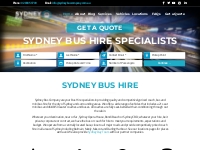 Sydney Bus Hire - Sydney Bus Company