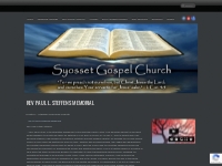 Rev Paul L. Steffens Memorial - Syosset Gospel Church