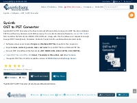 Free OST to PST Converter Tool to Convert OST File to PST Format