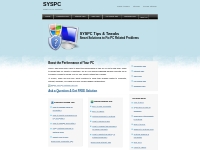 SYSPC - Tips   Tweaks for Computer, Internet, Windows, MS Office   SEO