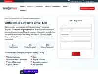 Orthopedic Surgeons Email List | Orthopedic Surgeon Lists