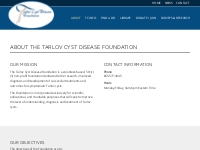 About | Tarlov Cyst Disease Foundation