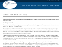 Letter to Family   Friends | Tarlov Cyst Disease Foundation
