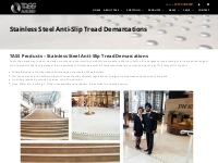 TASS Stainless Steel Anti-Slip Tread Demarcations | TASS Antislip