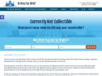 Back Tax Relief Services: Definition - Currently Not Collectible