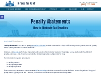 Remove Tax Penalties | Tax Penalty Abatement | Fortress Tax Relief