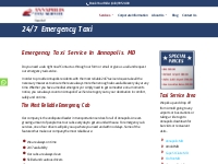 Emergency Taxi - Annapolis Taxi Service