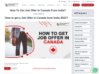 How To Get Job offer In Canada from India?