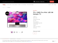 TCL TV X925 Pro-Mini LED 8K Ultra HD Google TV-TCL Global