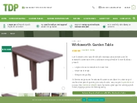 Wirksworth Garden Table | 100% Recycled Plastic | TDP
