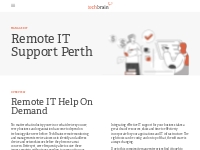 Remote IT Support Services Perth - Your Trusted IT | TechBrain