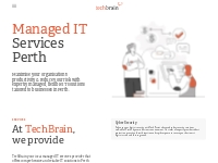 Managed IT Services Company Perth - 86+ NPS Score | TechBrain