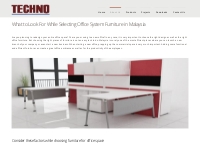 Office System Furniture in Malaysia