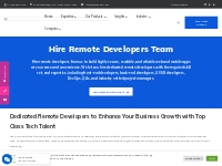 Hire Remote Developers from India   USA