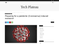 Preparing for a pandemic (Coronavirus) induced recession - TechPlateau