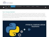 Python Training in Hyderabad | Python Online Training with Placement