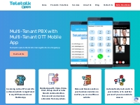 Multi-Tenant PBX with Multi-Tenant OTT Mobile App