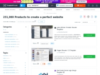 182,565 Products to create a perfect website