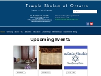 Conservative Jewish Synagogue | Temple Sholom of Ontario | United Stat