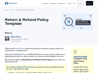 Return   Refund Policy Template - TermsFeed