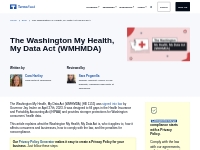 The Washington My Health, My Data Act (WMHMDA) - TermsFeed
