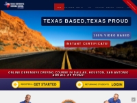 Texas Online Defensive Driving School, TEA Approved